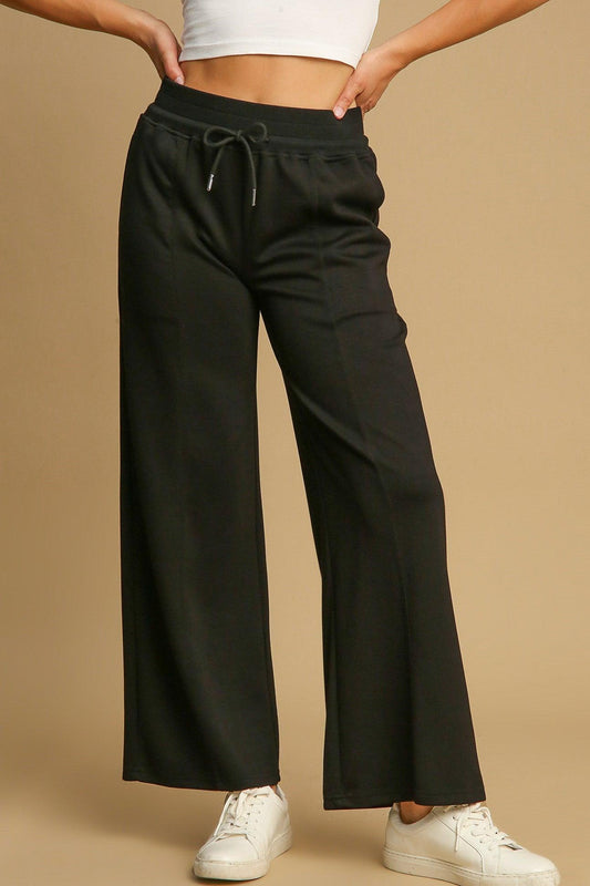 Drawstring Wide Leg Pants with Pockets - Wildflower Hippies