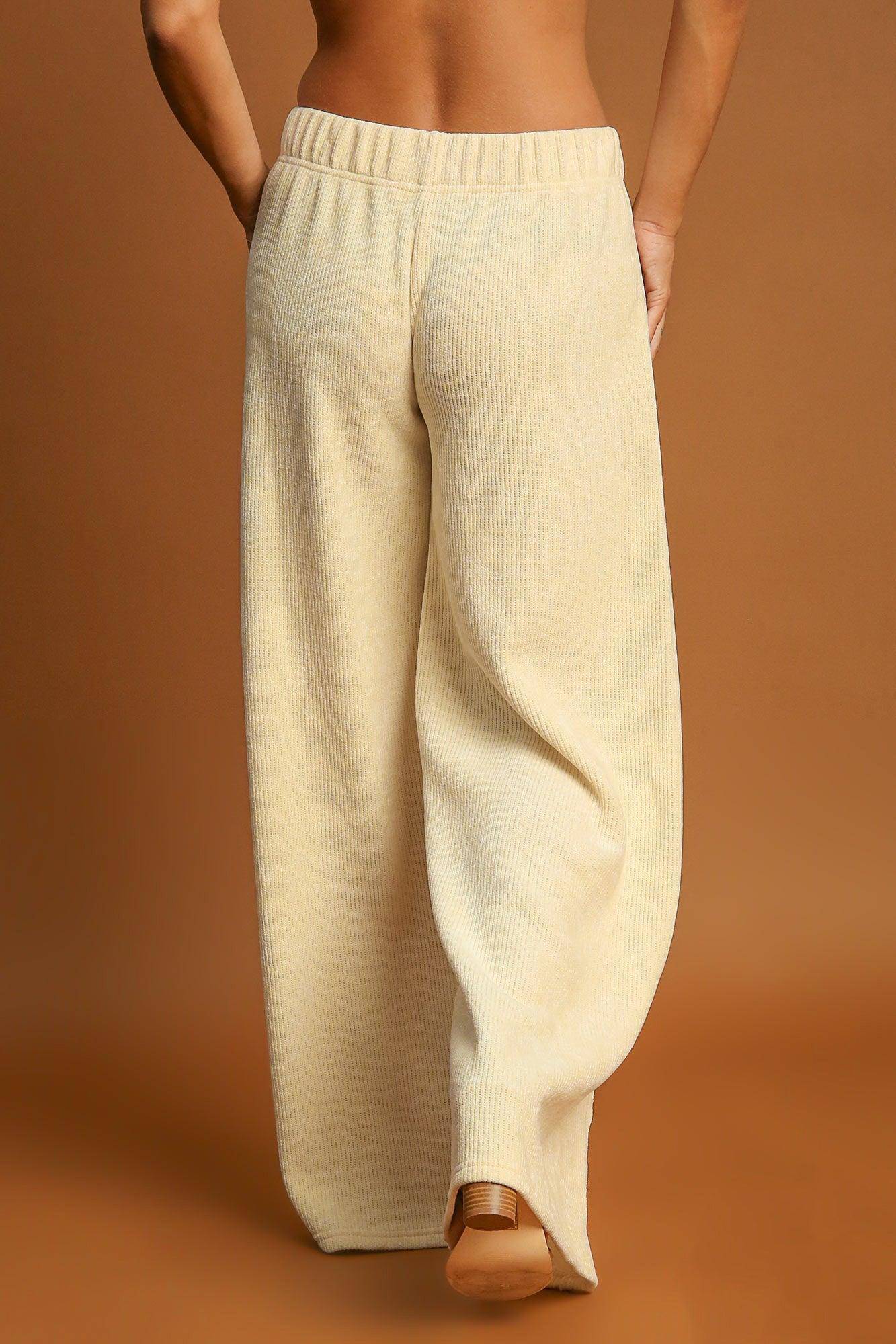 Elastic Waist Wide Leg Pants - Wildflower Hippies