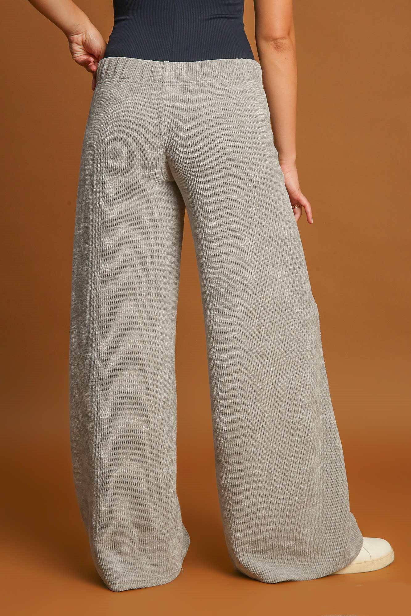 Elastic Waist Wide Leg Pants - Wildflower Hippies