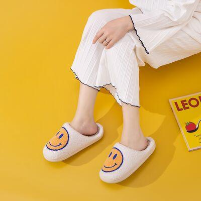 Melody Smiley Face Slippers - Wildflower Hippies