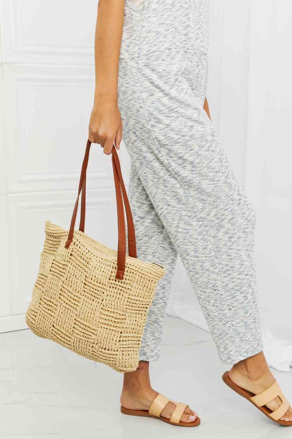 Fame Picnic Date Straw Tote Bag - Wildflower Hippies