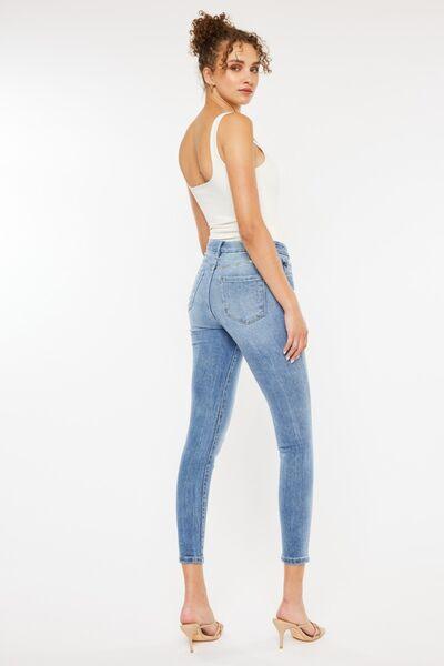 Kancan High Waist Cat's Whiskers Skinny Jeans - Wildflower Hippies