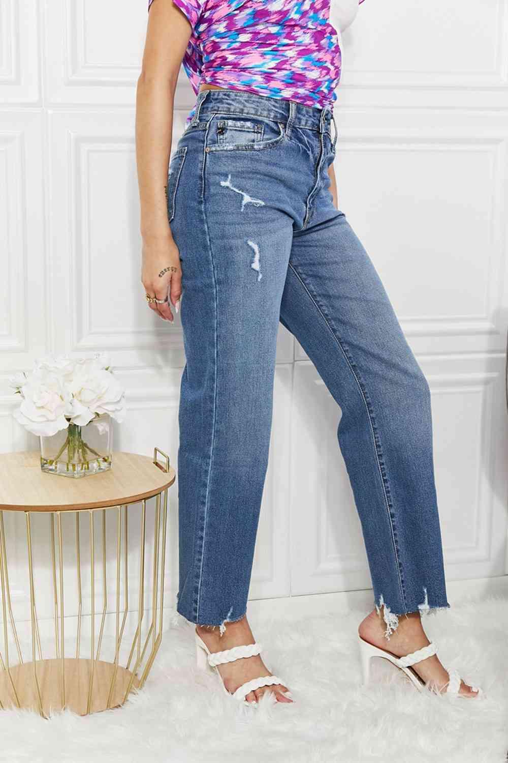 Kancan Melanie Crop Wide Leg Jeans - Wildflower Hippies