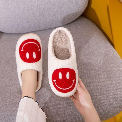 Melody Smiley Face Cozy Slippers - Wildflower Hippies