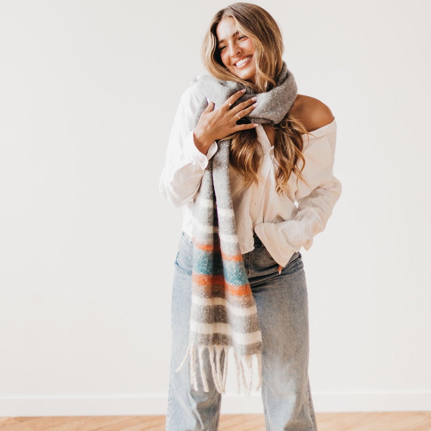 New Day Striped Scarf - Wildflower Hippies